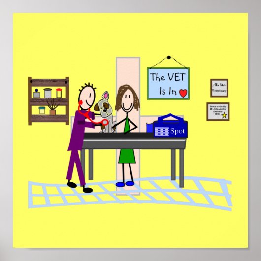 Veterinary Clinic Art Poster (Vorne)