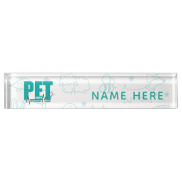Veterinary Clinic Modern Logo Namensplakette