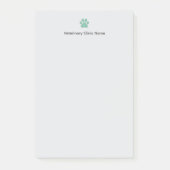 Veterinary Clinic Post‑it® Notes | Custom Logo Post-it Klebezettel (Vorderseite)