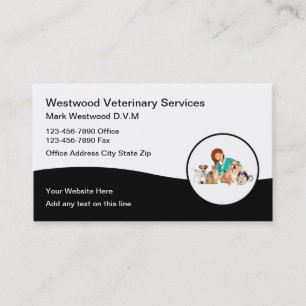 Veterinary Clinical Veterinary Business Cards Visitenkarte