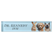 Veterinary DVM Dog Cat Bunny Namensplakette (Vorderseite)