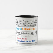 Veterinary Funny Best Search Tasse (Zentrum)