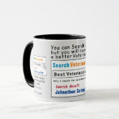 Veterinary Funny Best Search Tasse (Vorderseite Links)