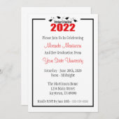 Veterinary Grad 2022 Abschluss Einladung (rot) (Vorne/Hinten)