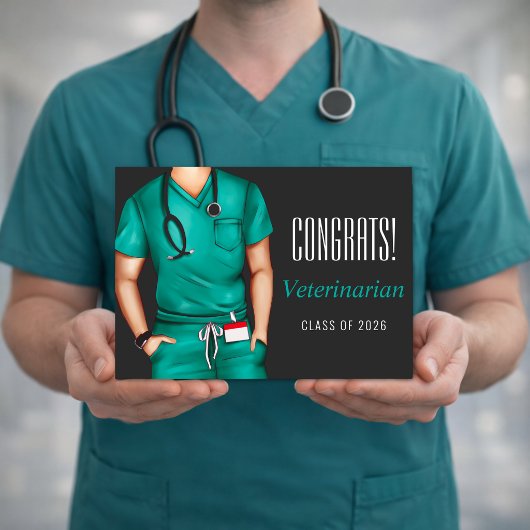 Veterinary Graduation Congratulations Card Karte
