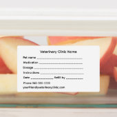 Veterinary Medication Label – Large & Waterproof Etiketten (Befestigt)