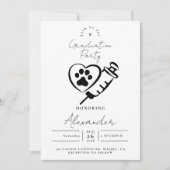 Veterinary Medicine Paw Graduation Party Einladung (Vorderseite)