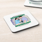 Veterinary Microbiologist – Lab Science Design Getränkeuntersetzer (Linke Seite)