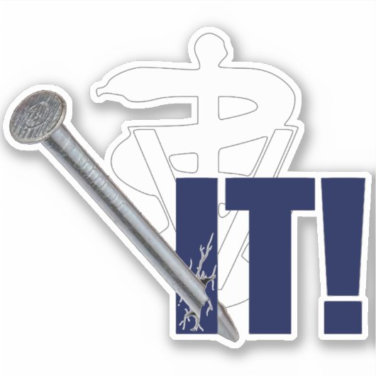 Veterinary Nagel! Aufkleber (Vorderseite)