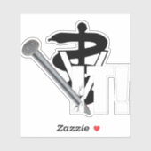 Veterinary Nagel! Vinyl Decal Aufkleber (Blatt)