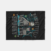 Veterinary Pawsitively Soky Vet Tech Boo Crew Hall Fleecedecke (Vorderseite (Horizontal))