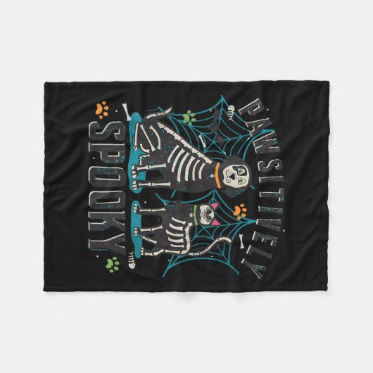 Veterinary Pawsitively Soky Vet Tech Boo Crew Hall Fleecedecke (Vorderseite (Horizontal))