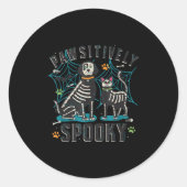 Veterinary Pawsitively Soky Vet Tech Boo Crew Hall Runder Aufkleber (Vorderseite)