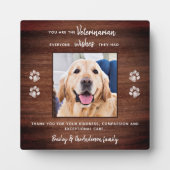 Veterinary Pet Foto Veterinary Vielen Dank Fotoplatte (Vorderseite)