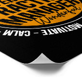 Veterinary Practice Manager Funny Vet Tech Week  Poster (Ecke)