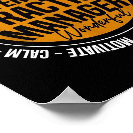 Veterinary Practice Manager Funny Vet Tech Week  Poster (Ecke)