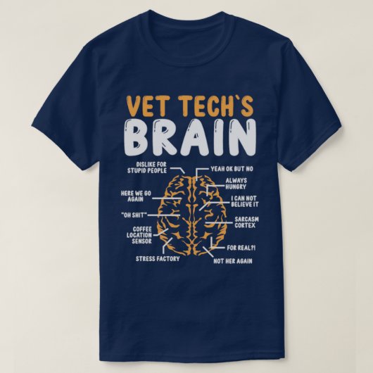 Veterinary Tech Accessoires for Work Veterinarian T-Shirt (Design vorne)