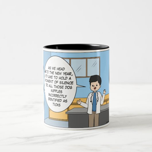 Veterinary Tick Joke Tasse (Mittel)