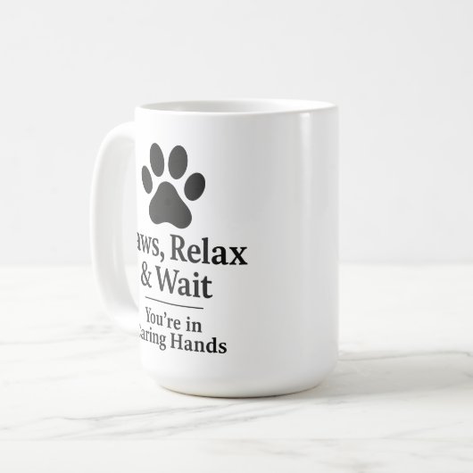 Veterinary Waiting Room Mug Kaffeetasse (Vorderseite Links)