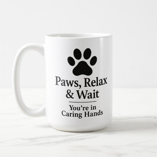 Veterinary Waiting Room Mug Kaffeetasse (Links)