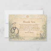 Veterinary White Coat Graduation Party Dankeskarte (Vorderseite)