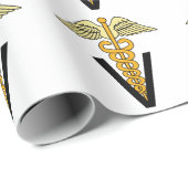 Veterinärzeichen Geschenkpapier (Rolleneckpunkt)