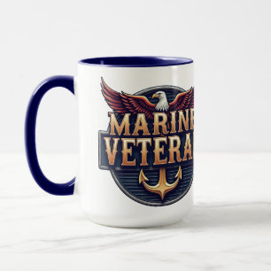 VetGearHQ.com Marine Corps Veteran Logo Emblem Tasse