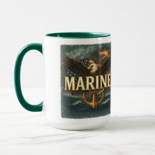 VetGearHQ.com Marine Corps Veteran Logo Emblem Tasse