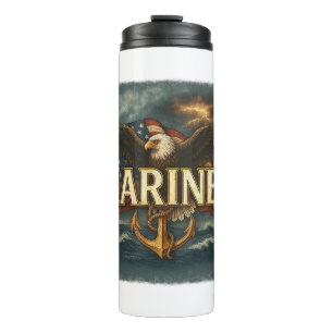 VetGearHQ.com Marine Corps Veteran Logo Emblem Thermosbecher