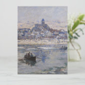 Vetheuil en Hiver Boat auf dem Fluss (Stehend Vorderseite)