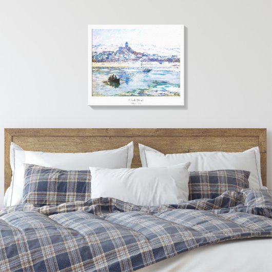 Vetheuil im Winter Claude Monet Leinwanddruck (Insitu (Schlafzimmer))