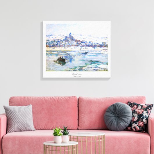 Vetheuil im Winter Claude Monet Leinwanddruck (Insitu (Wohnzimmer))
