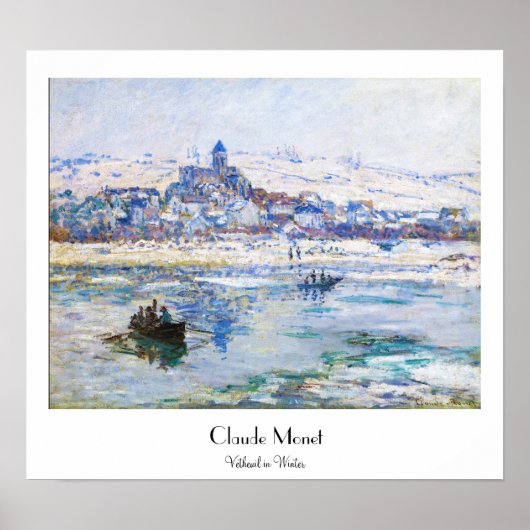 Vetheuil im Winter Claude Monet Poster (Vorne)