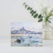 Vetheuil im Winter Claude Monet Postkarte (Stehend Vorderseite)