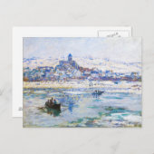 Vetheuil im Winter Claude Monet Postkarte (Vorne/Hinten)