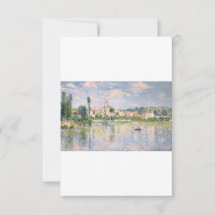 Vetheuil in Summer by Claude Monet Dankeskarte