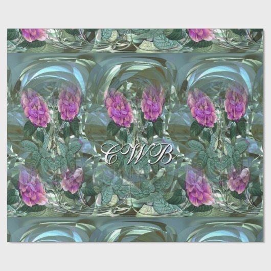 Vethmedow Monogramm Geschenkpapier (Flach)