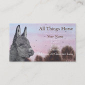 vetinary ursprünglicher Kunstentwurf der Eseltiere Visitenkarte (Vorderseite)