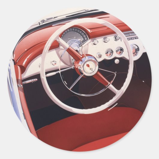 Vett Runder Aufkleber (Vorderseite)