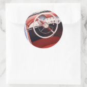 Vett Runder Aufkleber (Tasche)