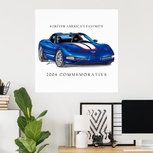 Vette Illustration Poster (Heimbüro)