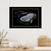 Vette One Gold Poster (Küche)