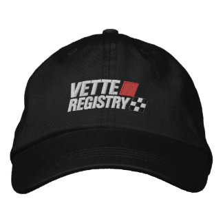 Vette Registry Logo Stickereien Dunkle Mütze Bestickte Baseballkappe
