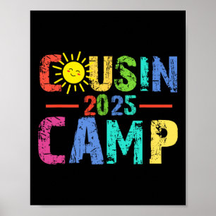 Vetter-Camp 2025 Camping-Lagerfeuer Sommerferien Poster