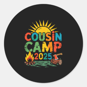 Vetter-Camping 2025 Camping-Lagerfeuer Sommerferie Runder Aufkleber