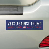 Vetter gegen Trump-Autoaufkleber