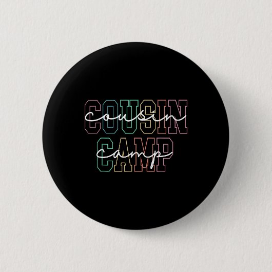 Vetterncamp 2025 Camping-Lagerfeuer Sommerferien Button (Vorderseite)