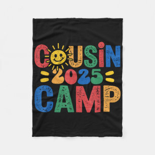 Vetterncamp 2025 Camping Lagerfeuer Sommerferien Fleecedecke