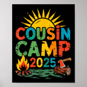 Vetterncamp 2025 Camping Lagerfeuer Sommerferien  Poster