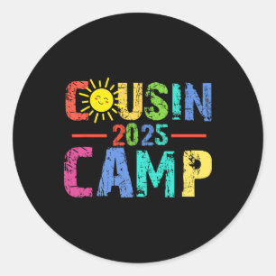 Vetterncamp 2025 Camping Lagerfeuer Sommerferien Runder Aufkleber